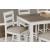 Skempton 7-Piece Counter Height Dining Set | White & Brown