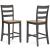 Gesthaven Wood Barstool Set of 2 - White & Natural | Sohomod