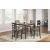 Gesthaven 5-Piece Counter Height Dining Set | Natural Brown