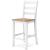 Gesthaven Natural & White Wood Counter Height Stool