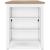 Gesthaven Wood Counter Height Dining Table with Storage | White