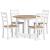 Gesthaven Dining Side Chair | Natural Mango Wood & White