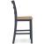 Gesthaven Wood Barstool - Blue & Natural Counter Stool | Sohomod