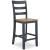 Gesthaven Wood Barstool - Blue & Natural Counter Stool | Sohomod
