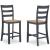 Gesthaven Wood Barstool - Blue & Natural Counter Stool | Sohomod