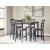 Gesthaven 5-Piece Counter Height Dining Set | Natural & Blue