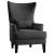 Avina Fabric Accent Chair w/ Kidney Pillow