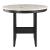 D40011 Marble/Wood Round Bar Table
