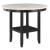 D40011 Marble/Wood Round Bar Table