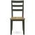 Gesthaven Dining Side Chair | Natural Wood & Soft Green Finish