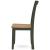 Gesthaven Dining Side Chair | Natural Wood & Soft Green Finish