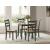 Gesthaven Dining Side Chair | Natural Wood & Soft Green Finish