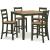 Gesthaven 5-Piece Counter Height Dining Set | Natural & Green