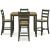 Gesthaven 5-Piece Counter Height Dining Set | Natural & Green