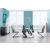 D4127 Wood/Glass Buffet w/3 Drawers
