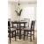Langwest 5-Piece Polyester/Wood DRM Square Counter Table Set