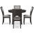 Langwest 5-Piece Round Wood Dining Room Set