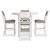 Erinberg 5-Piece Counter Height Dining Set | Antique White