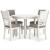 Erinberg 5-Piece Round Dining Set - Antique White Wood | Sohomod