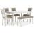 Erinberg 6-Piece Dining Set - Antique White Table & Bench | Sohomod