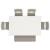 Erinberg 6-Piece Dining Set - Antique White Table & Bench | Sohomod