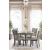 Wrenning 5-Piece Round Dining Set - Gray Wood Table & 4 Chairs | Sohomod