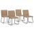Pharwynn Industrial Faux Leather Dining Side Chair | Toast
