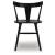 Gretlynn Spindle-Back Dining Side Chair | Classic Black Wood
