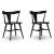 Gretlynn Spindle-Back Dining Side Chair | Classic Black Wood