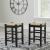 Mirimyn Hyacinth Stool - Woven Counter Height Wood Stool | Sohomod