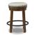 Valebeck Swivel Counter Stool - Upholstered Wood & Metal | Sohomod