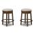 Valebeck Swivel Counter Stool - Upholstered Wood & Metal | Sohomod