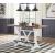Valebeck Counter Height Dining Table | White & Brown