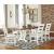 Valebeck Rectangular Wood Dining Table - Rustic White & Brown