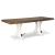 Valebeck Rectangular Wood Dining Table - Rustic White & Brown