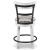 Valebeck Swivel Barstool - Upholstered Back Wood & Metal | Sohomod