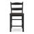 Valebeck Wood Barstool - Black & Brown Slat Back Stool | Sohomod