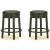 Valebeck Wood/Metal/Polyester UPH Swivel Stool