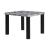 D5473 Faux Marble Square Bar Table Set with D06 Barstools