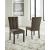 Jeshina Upholstered Dining Side Chair | Mocha Wood Finish