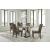 Jeshina Upholstered Dining Side Chair | Mocha Wood Finish