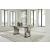 Jeshina Dining Set - Dark Brown & Beige Upholstered | Ashley
