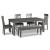 Hallanden Gray Butterfly Extendable Wood Dining Table | Ashley