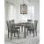 Hallanden Upholstered Dining Side Chair | Two-Tone Gray