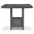 Hallanden Rectangular Wood Extendable Counter Height Dining Table