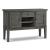 Hallanden Wood Dining Room Server - Gray Finish with Wine Rack