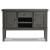 Hallanden Wood Dining Room Server - Gray Finish with Wine Rack
