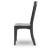 Brenkerton Modern Wood Dining Side Chair | Black Finish
