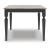 Brenkerton Wood Dining Table | Grayish Brown & Black | 72