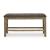 Urbinforte Light Brown Wood & Faux Leather Counter Bench